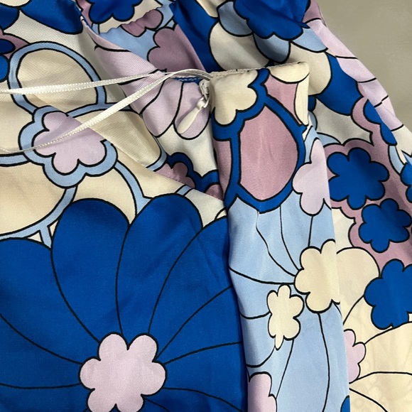 Zara Women’s Tropical Floral Print Satin Effect Strapless Dress - Size S - Picture 9 of 13